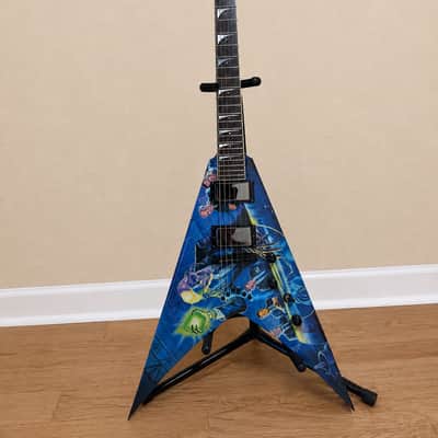 Dean Dave Mustaine VMNT Graphic Flying V Electric Guitar – Rare Discontinued Model image 2