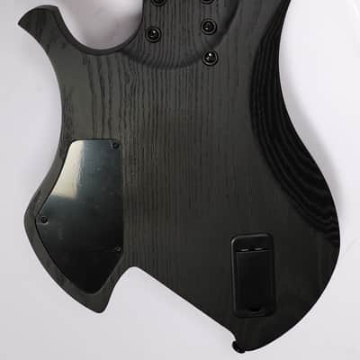 Agile 8 String Multi-Scale Fan Fret Chiral Nirvana 82528 RL MOD SS Flat Black Headless Electric Guitar image 3
