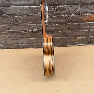 Caramel "Melts in my Heart" Acoustic-Electric Handcrafted Zebrawood Ukulele (Used - Good Condition) image 15