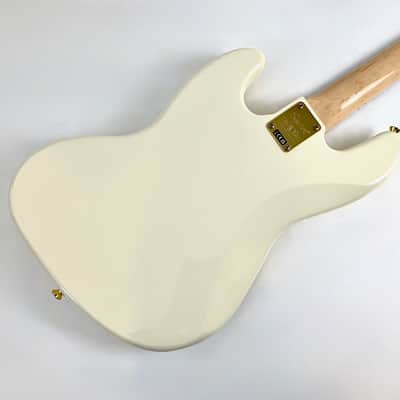 Squier Jazz Bass 40th Anniversary Gold Edition 2022 Olympic White image 6