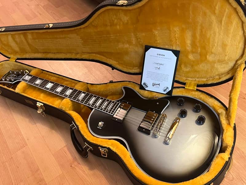 Gibson Les Paul Custom,  Modified Shop Custom, Silverburst 2022. Purchased brand new from the MOD shop. Never Played!! Checkout YouTube Video in link! image 1