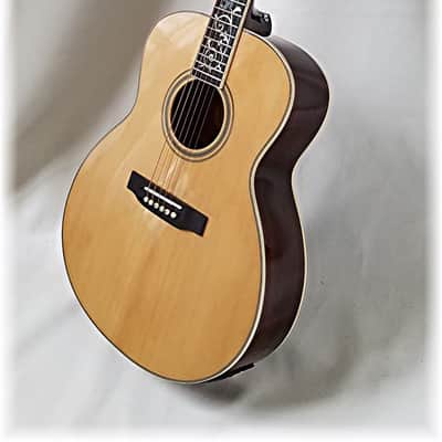 Dillion DF-900 ES Folk Size Acoustic Guitar Natural w/Case image 1