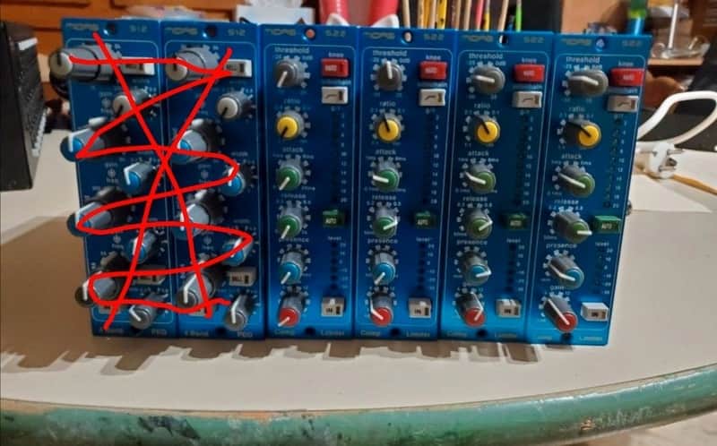 4 modules Midas 522 500 Series Compressor / Limiter image 1