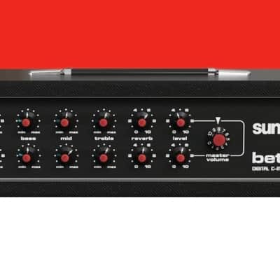 Sunn Beta Lead Reissue Guitar / Bass Amp Head with Original Footswitch image 1