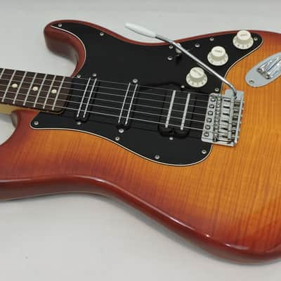 Fender Mexican Standard Stratocaster Plus Top (HSS) 2013 - Tobacco Sunburst image 2