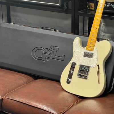 G&L Tribute Series ASAT Classic Bluesboy Semi-Hollow Blonde Left-Handed image 12