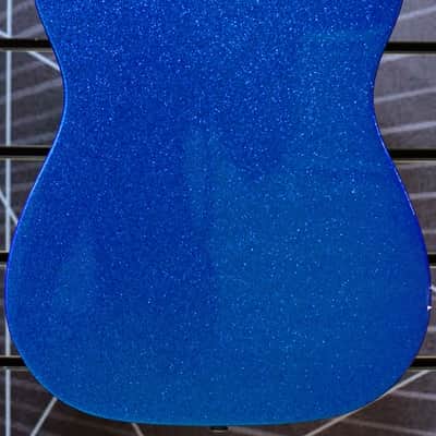 Fender Artist J Mascis Telecaster Bottle Rocket Blue Flake Electric Guitar Deluxe Gig Bag imagen 2