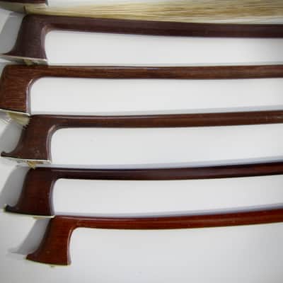 German Violin Bows Various Makers High Quality 4/4, 7/8, & 3/4 Sizes Lot of Twelve(12) Circa-1900s-Brown image 12