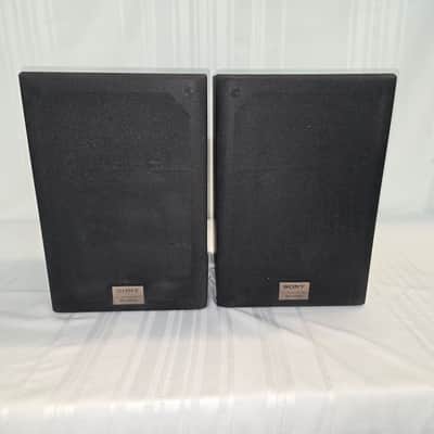 Sony SS-U3033 Bookshelf Speakers HiFi Stereo Left Right Home Audio Black Grills image 1