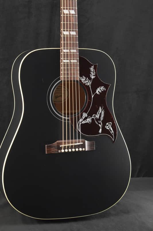 Gibson Hummingbird Special Satin Ebony w/ Premium Soft Shell Case