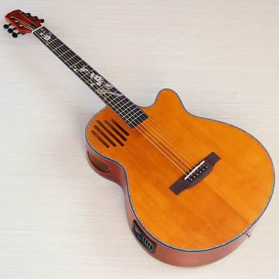 40 Inch Acoustic Electric Guitar, Spruce Top Body, Mahogany Neck, 20 Frets Fingerboard image 1