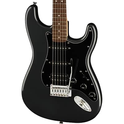 Squier Affinity Series Stratocaster HSS Electric Guitar Pack, Laurel Fingerboard, Charcoal Frost Metallic, Gig Bag, 15G - 120V TGF33 image 3