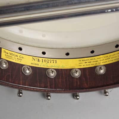 Vega Pete Seeger PS-5 Model Longneck 5 String Banjo (1962), ser. #A-102771, original black hard shell case. image 7