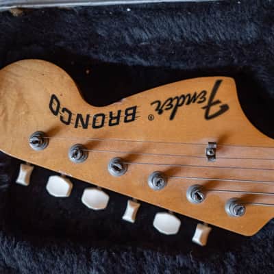 1973 Fender Bronco Dakota Red with original vibrato arm Bild 6