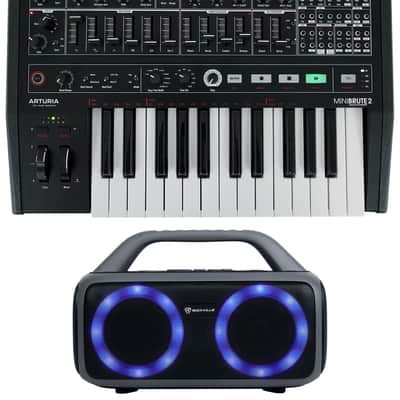 Arturia Minibrute 2 NOIR USB MIDI Analog Synthesizer Monosynth+Bluetooth Speaker