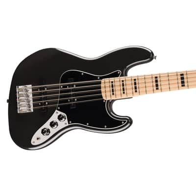Squier Affinity Active J-Bass V MN Black Metallic - 5-String Electric Bass image 4