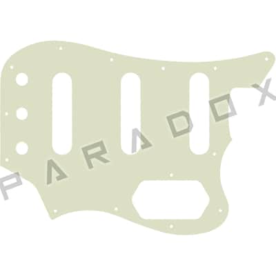 Custom Pickguard For 2025 - 2026 Made in Mexico Fender Vintera III Early '60s Bass VI - Parchment/Black/Parchment .090"