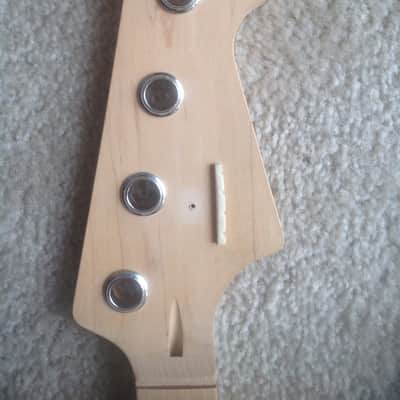 Usa Custom Jazz Bass neck fretless maple Unfinished image 1
