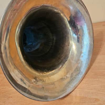 Immagine Tuba “Bb" Soviet 3 Valves Brass Pipe Wind Instrument Horn USSR Vintage and Rare - 7