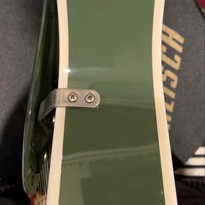 Gretsch G6118T Anniversary 2011 Smoke Green w/ B6 Bigsby and case image 9