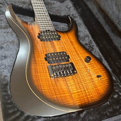 Schecter USA Custom Shop Sunset Extreme Exotic 6 Flamed Koa Electric Guitar - Tabacco Sunburst image 12