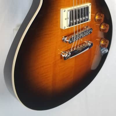 ESP LTD EC-256FM, Flame Maple Top, Mahogany Body, Dark Brown Sunburst image 2