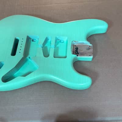 1805g Kohlin Guitars S-Type Roasted Pine replacement body Aged Nitro Relic Vintage Surf Green Made in Sweden image 6