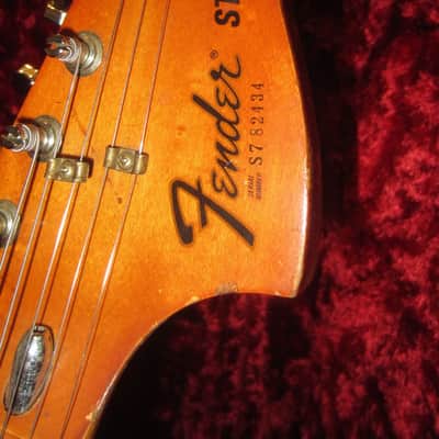 1977 Fender Stratocaster Hardtail White w Fender Hardshell Case image 15
