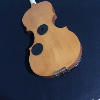 4/4 Violin + leigh + handmade+fretted+electric / semi acoustic. image 2