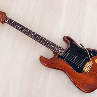 1992 Fender Stratocaster Order Made Walnut Satin Nitro Lacquer w/ Gold Hardware & Case, Japan MIJ Fujigen image 12