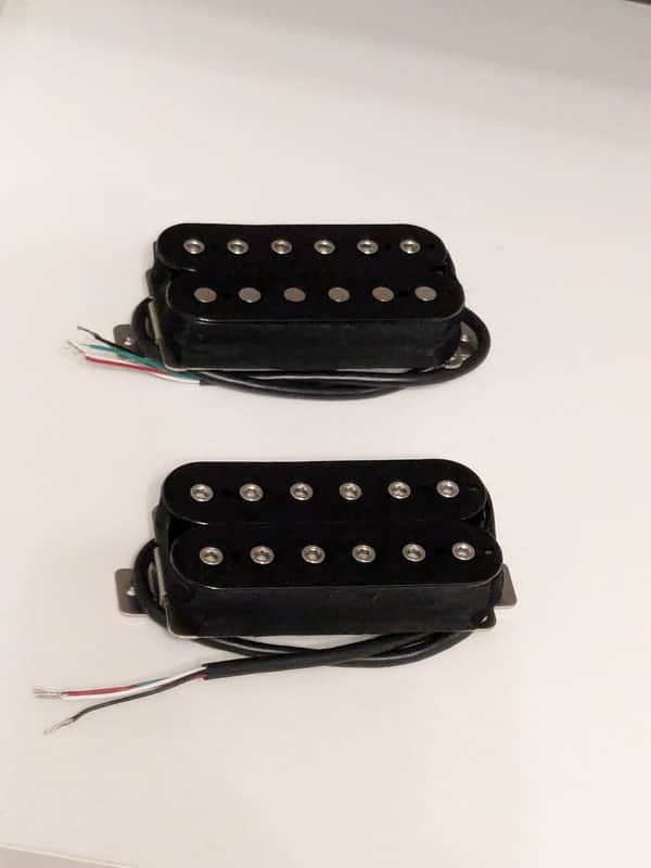 FAV Guitars Rebel 2 Humbucker Set - Black | Alnico 2 (Alnico II) Recommended for Gibson Les Paul, SG, Explorer, V or similar. image 1