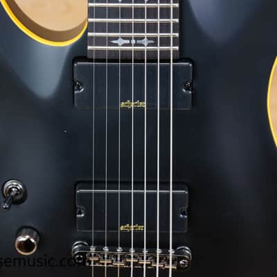 Schecter Demon-7 Left-Handed - Aged Black Satin image 5