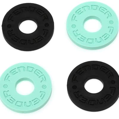 Immagine Fender Strap Blocks Strap Locking System (set of 4) - Black / Surf Green - 1