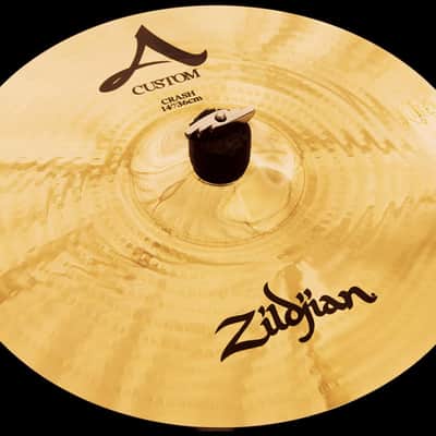 Zildjian A20525 14" A Custom Crash Brilliant Drum Set Cymbal image 1