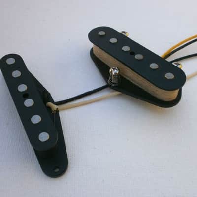 Telecaster Custom Mixed Magnets A2/5 Guitar Pickups SET Bridge Neck Hand Wound Tele by Q pickups image 2