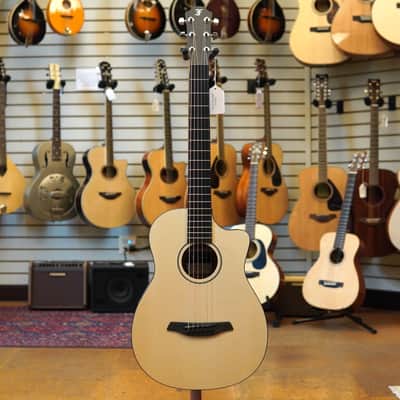 Furch Pioneer EM Engelmann Spruce/Mahogany Acoustic Travel Guitar w/Padded Gig Bag image 4