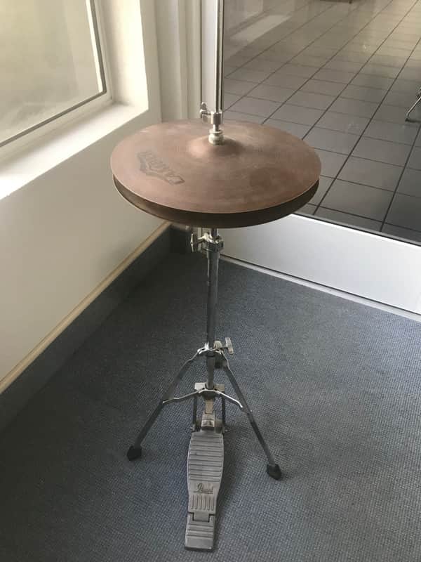 Pearl High Hat Stand / Camber C4000 Pair of 14" Cymbals (Sold together or separately). Sale Benefits Music Education Nonprofit! image 1