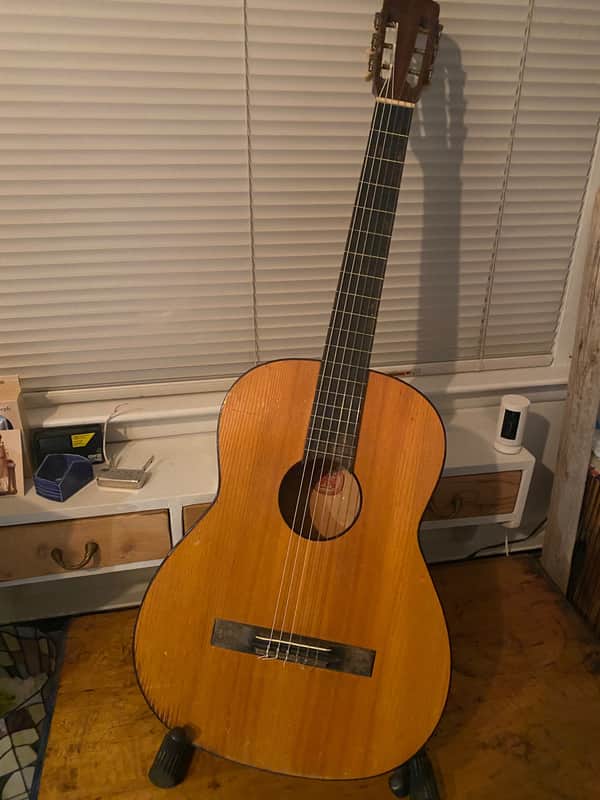 Lignatone Classical guitar made in Czechoslovakia | Reverb