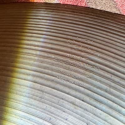 Zildjian 18" A. Zildjian '60s Stamp Crash Ride Cymbal 1960s - Traditional 1780g image 2