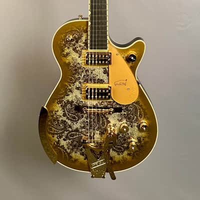 Gretsch G6134TG Limited Edition Paisley Penguin - Gold Paisley image 2