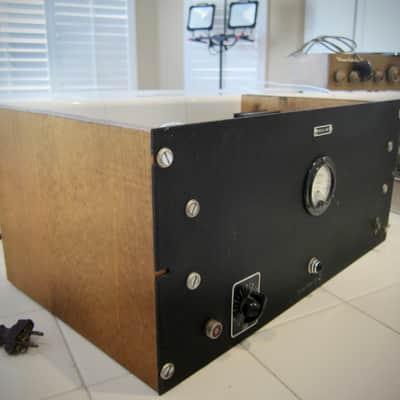 Western Electric Tube Vintage Amp Mono Power Amp Super Rare (2) Raytheon 2A3s Circa-1940s-Black Face Wooden Sides image 7