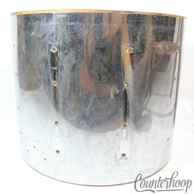 *Ludwig 12x15" Marching Snare/Tom Drum Shell 6Ply Maple Chrome COW Wood Wrap 80s image 6
