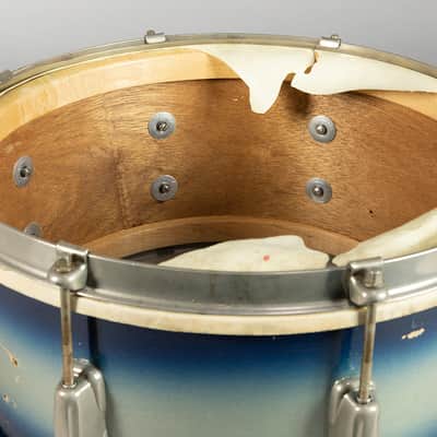 Slingerland Radio King Student model 1955-59 - Blur and Silver Duco, needs parts image 8