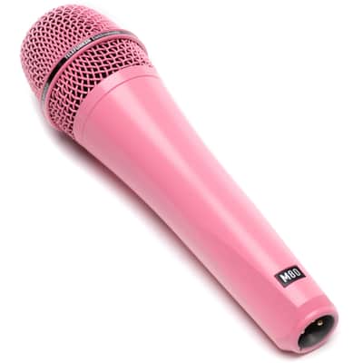 Telefunken M80 Pink Dynamic Handheld Vocal Microphone with On-Stage MS7701B Boom Microphone Stand and Professional Grade XLR Cable image 4