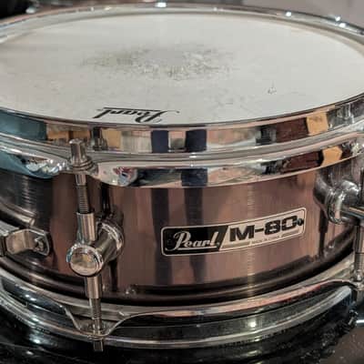 Pearl M80 Popcorn Snare Drum, Poplar Shell, SuperHoops II, 10 x 4, Snappy image 1