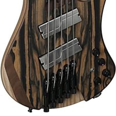 Ibanez EHB1675MS NTF Bass Workshop 5 String Electric Bass. Natural Flat with Bag image 5