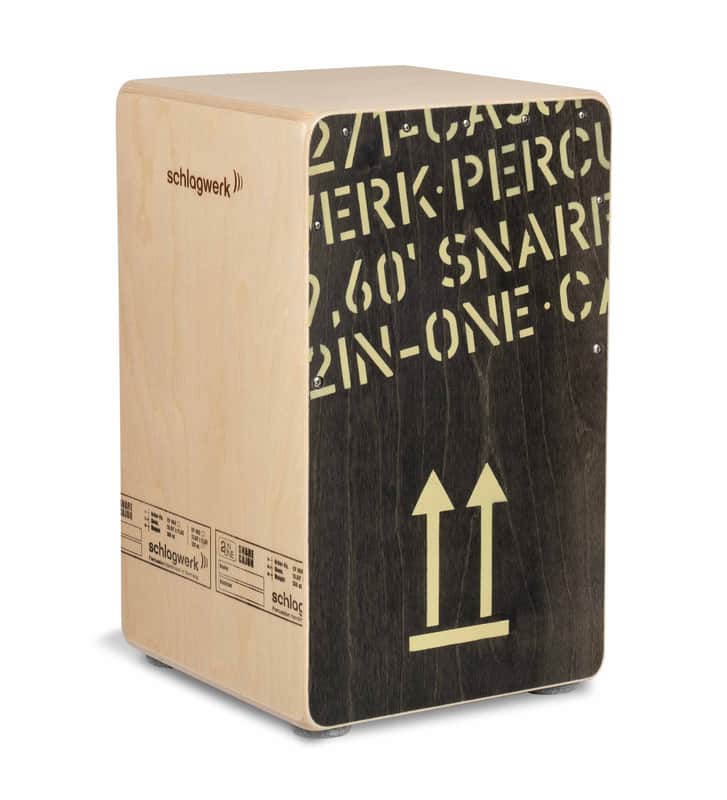 Schlagwerk Cajon 2in-one Snare Large Black image 1