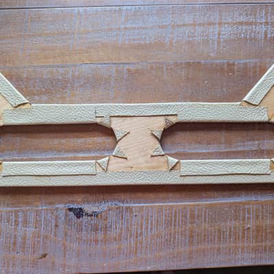 Early 1960's Fender Blonde Amplifier Head Rear Panel Cover Original Part image 2