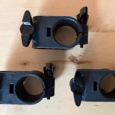 NEW- 3X Alesis SURGE/COMMAND Electronic Drum Rack Mount Clamps - 1.5 Inch - 102370013-A Black image 3