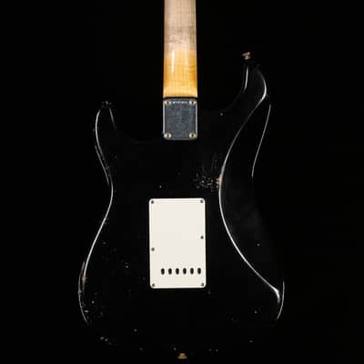 Fender Custom Shop Masterbuilt Andy Hicks True '62 Strat Journeyman Relic Black Brazilian '59 C (466) image 4